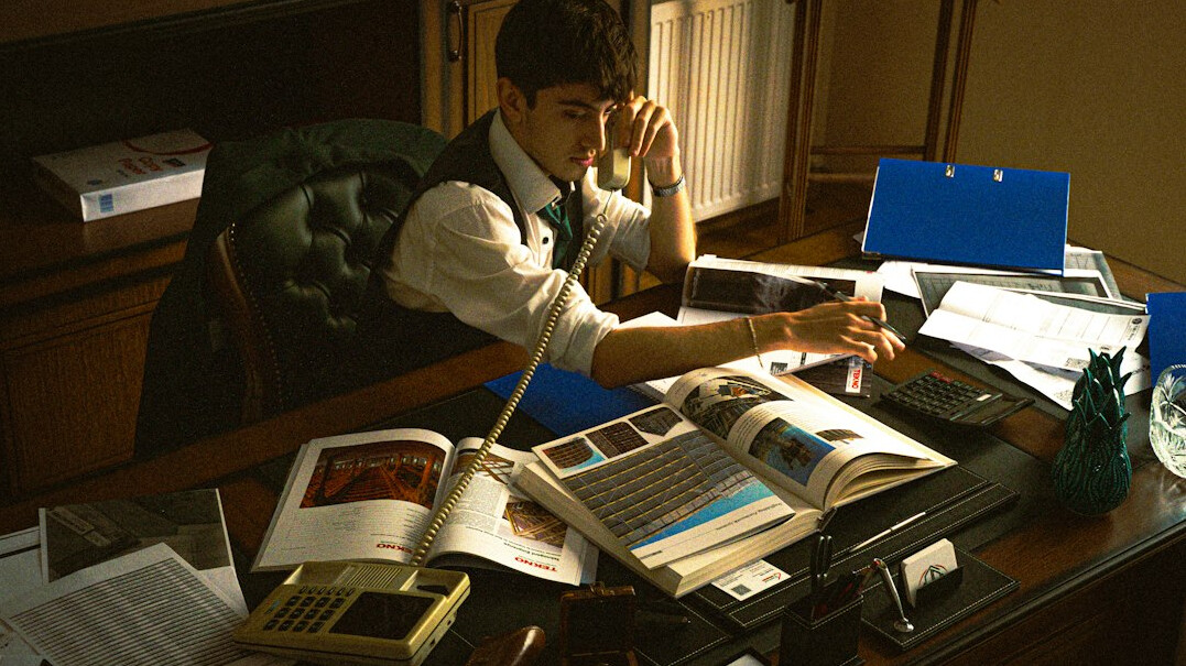 detective reviewing evidence