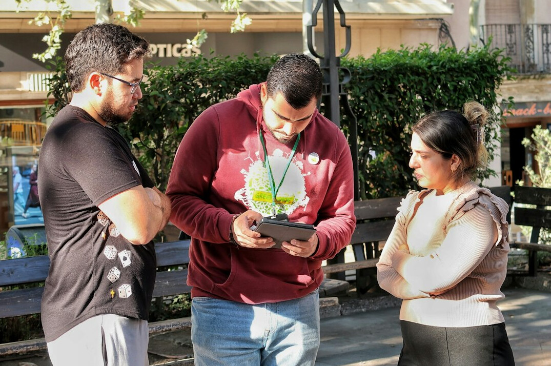 community meeting outdoors