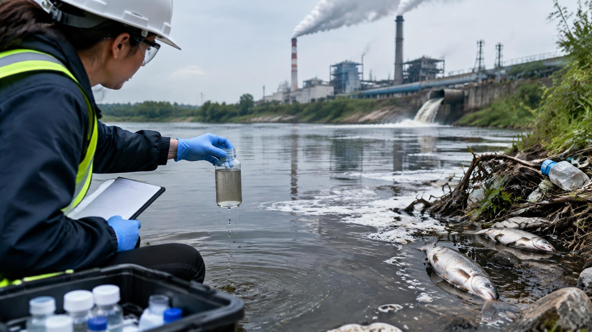 river pollution evidence