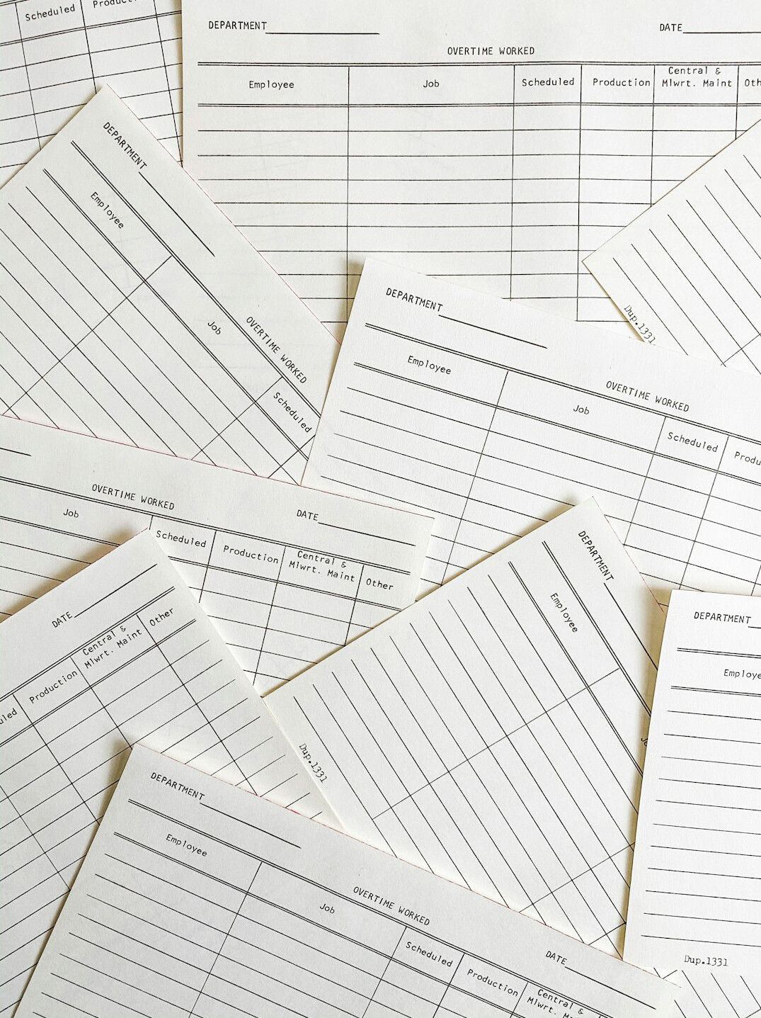 Close-up of printed financial reports and spreadsheets